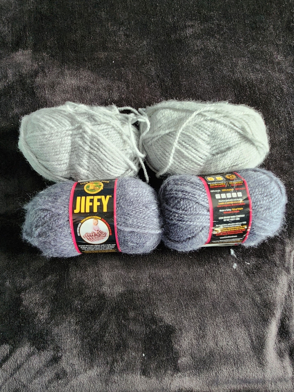 Soft Grey Yarn Bundle - 4 Skeins